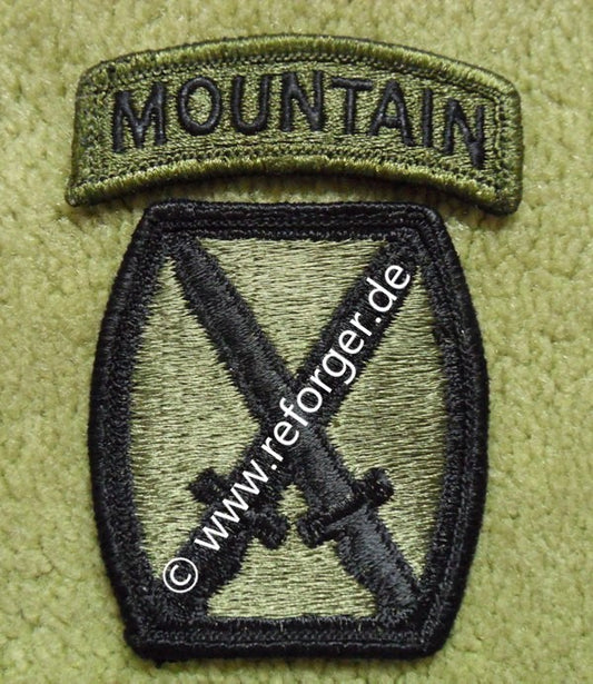 10th Mountain Division Abzeichen, Subdued Patch