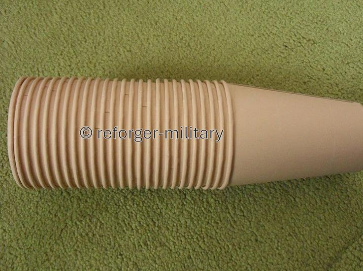 25 US Outdoor Kaffeebecher aus gewachstem Hartpapier ineinander gestapelt