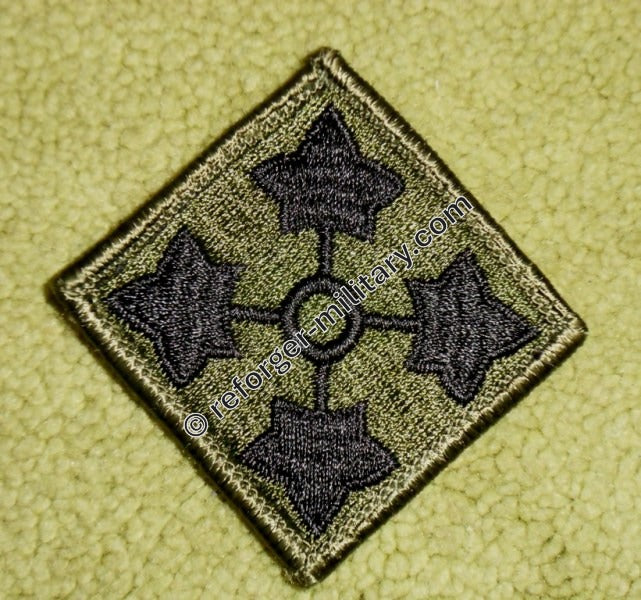 4th Infantry Division US Military Patch