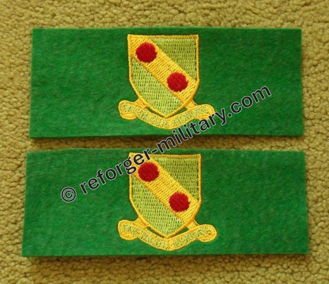 Leadership Tab aus grünem Filz, gesticktes Abzeichen des 793rd Military Police Battalion.