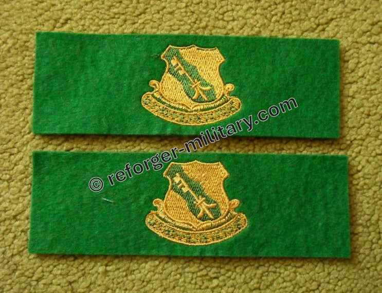 Leadership Tab aus grünem Filz, gesticktes Abzeichen des 7th Tank Battalion.