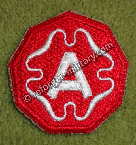 Original US Army 9th Army Patch WWII – Authentisches SSI Schulterabzeichen der 9. US-Armee (Zweiter Weltkrieg).