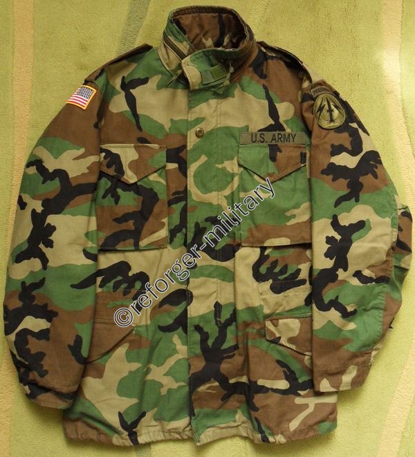 Original USGI Army Woodland M65 Jacket Medium Long – Reforger