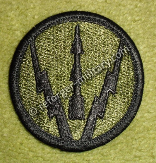 Army Patch: Air Defense Artillery Center and School Subdued Patch.