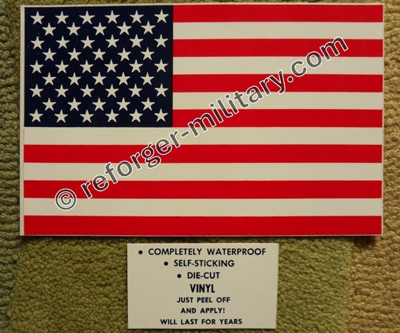 Aufkleber mit USA Stars and Stripes Flagge, amerikanische Nationalflagge.