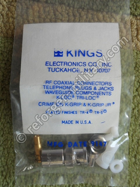 Detailansicht des BNC Anschlussstecker passend für das RG-58/U Coaxial Kabel