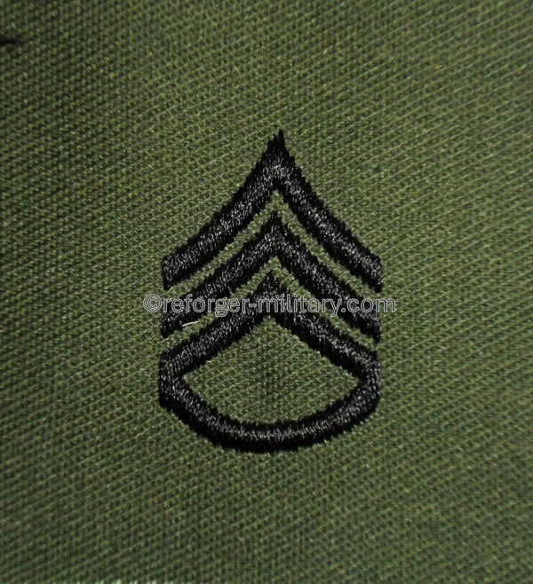 US Army Dienstgrad Staff Sergeant – olivfarbener Aufnäher für BDU