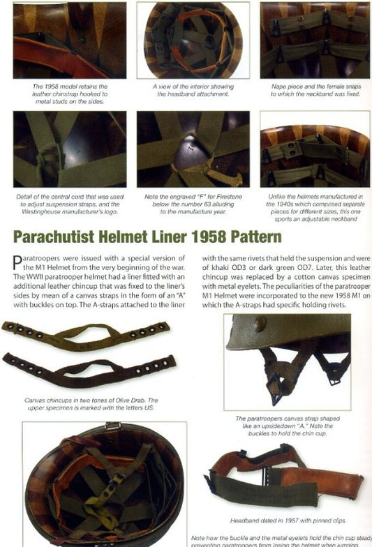 Dokumentation zur Montage des M1C Paratrooper Kinnriemens – Historische Anleitung für Fallschirmjäger-Helme.