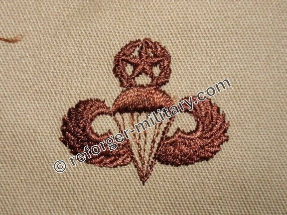 US Army Master Parachutist Badge – Desert Sew‑On Patch