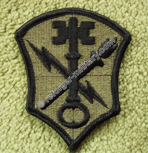 Military Intelligence and Security Command (INSCOM) Patch Subdued