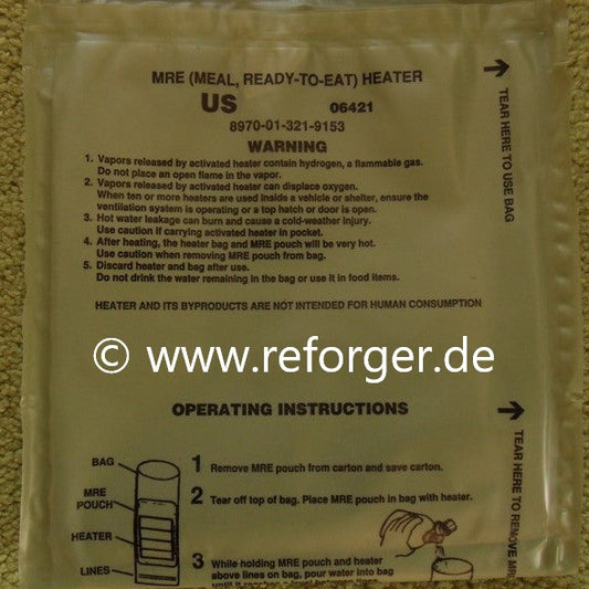 Gebrauchsanweisung für MRE- Heizbeutel – Detaillierte Anleitung zur Verwendung des Heatpack
