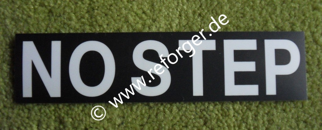"No Step" Aufkleber – HMMWV M998