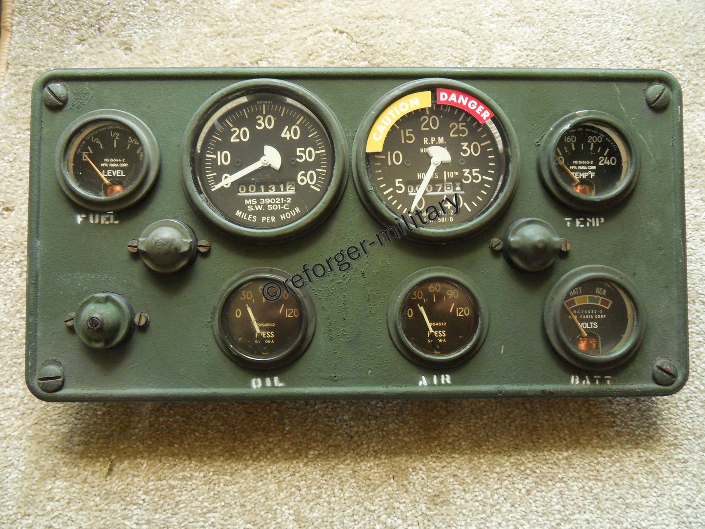 Reo M35 Instrumententafel