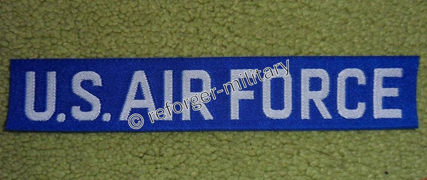 US Air Force Namensband Schriftzug Blau