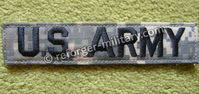 U.S. Army ACU Digital UCP Nametape – Namensstreifen Patch mit Velcro Klett-Rückseite.
