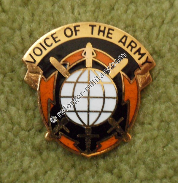 STRATCOM (Voice of The Army) Distinctive Unit Crest