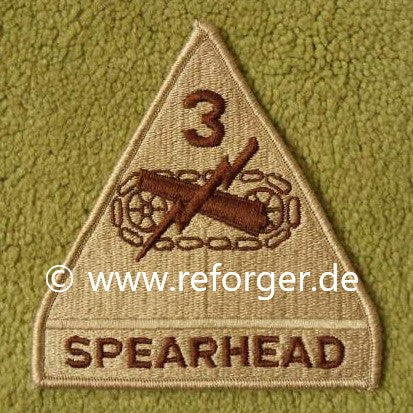 3rd Armored Division Aufnäher Desert DCU Uniform Patch