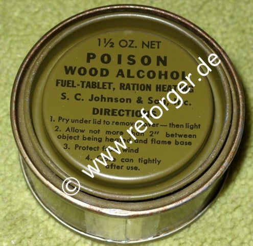 US Army Trockenbrennstoff – Wood Alcohol