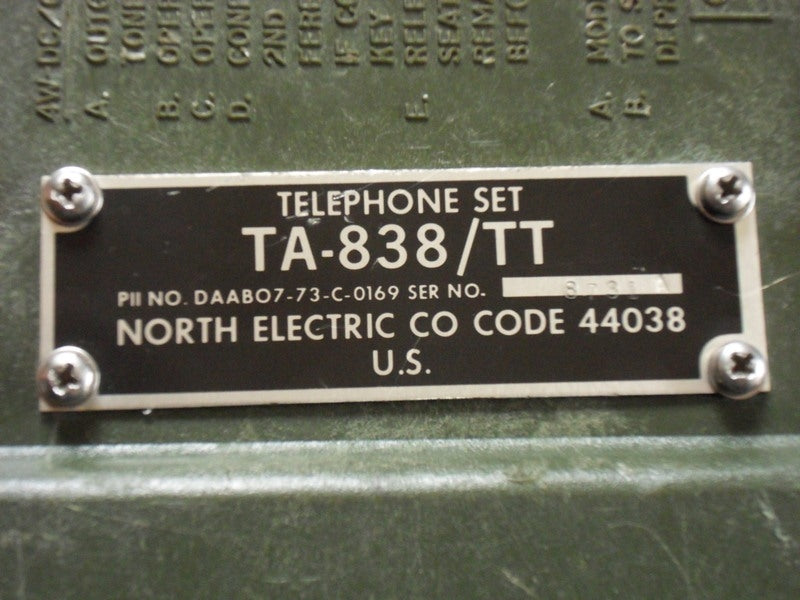 TA-838/TT Telephone Set
