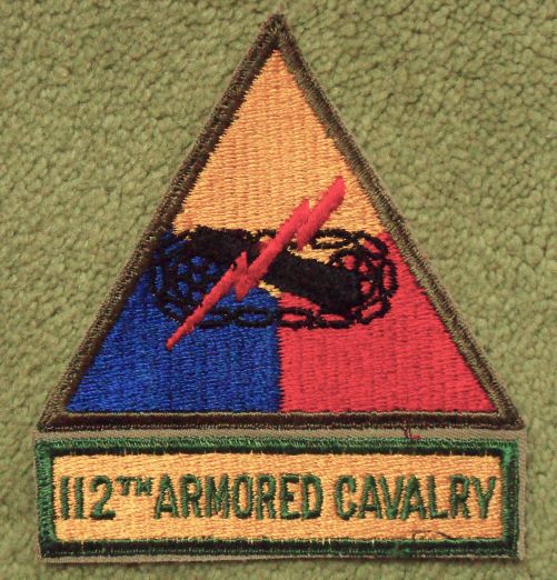 112th Cavalry Regiment WWII Patch – US Army Abzeichen