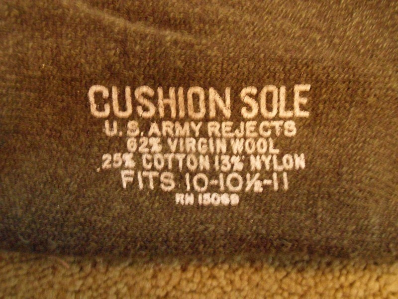 US-Miliär Cushion Sole Socken Oliv