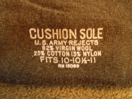 US-Miliär Cushion Sole Socken Oliv