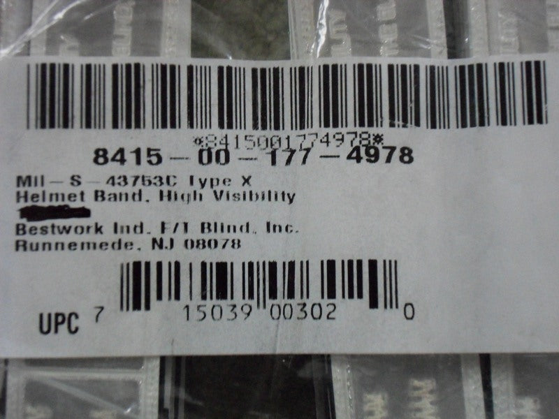 Combat Helmet Band (High Visibility)