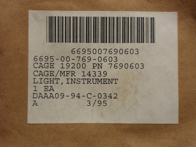 Aiming Circle M2A2 Instrument Light M51 - Bezeichnung