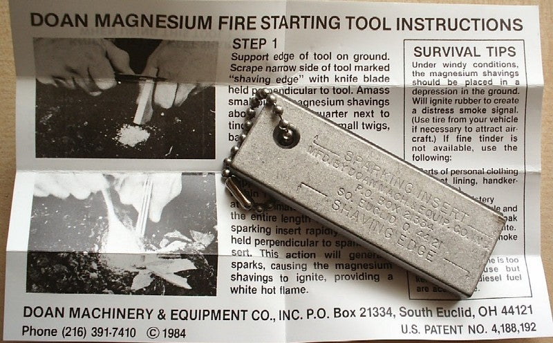 Magnesium Fire Starter Tool
