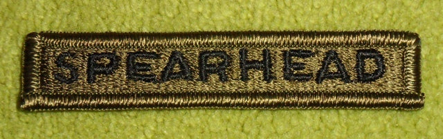 Spearhead Schriftzug Subdued Tab Patch Aufnäher