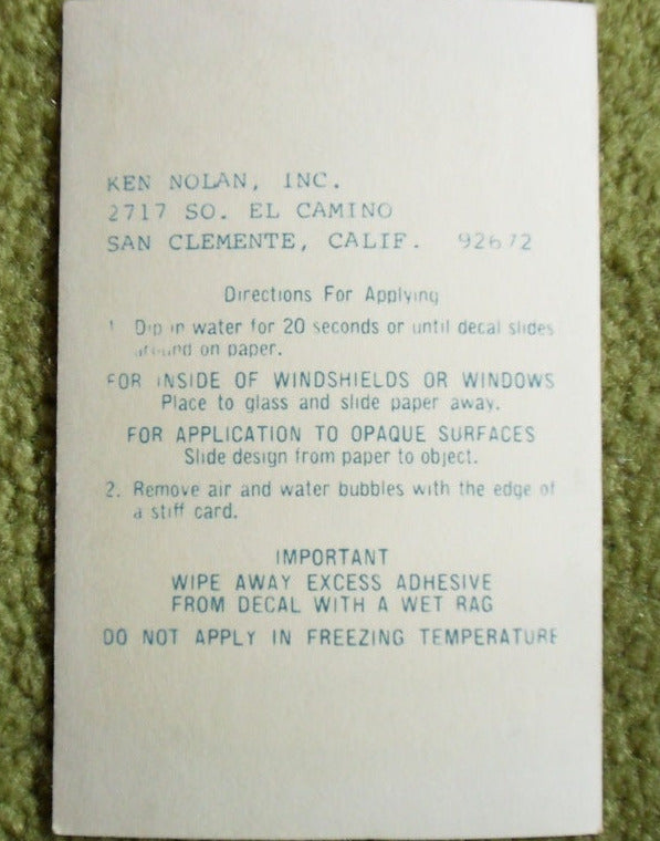 Rückseite des Aufklebers mit dem Motiv der 199th Infantry Brigade.