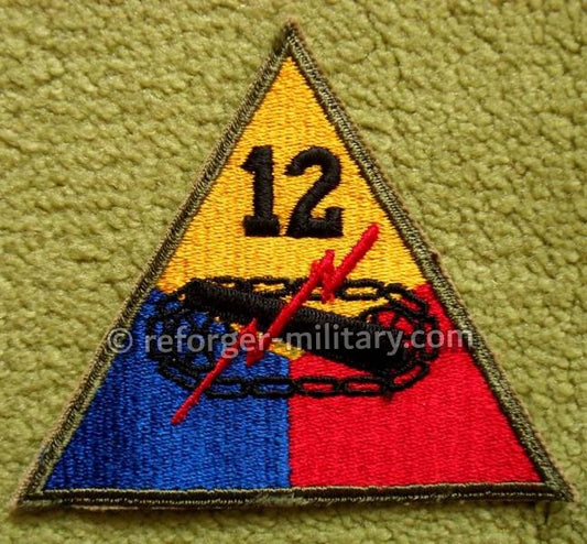 12th Armored Division WWII Patch