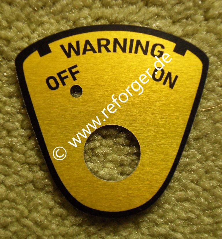 Warning On Off Plate Military Convoy – Reforger Military Online Store