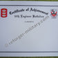 Urkunde des 16th Engineer Battalion – Certificate of Achievement.
