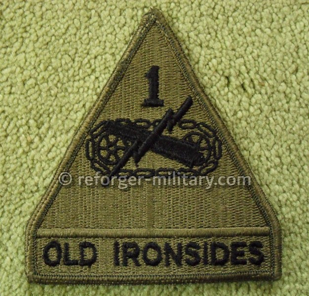 1st Armored Division Patch: Subdued