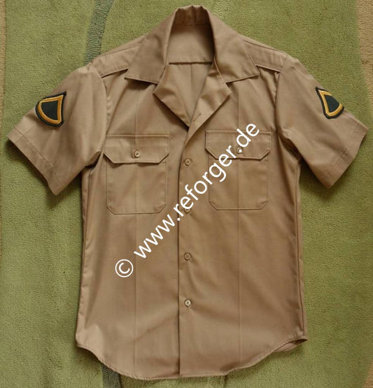 Army Short Sleeve Shirt - Tan-445