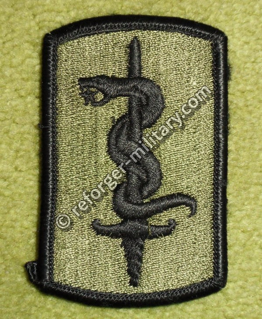 30th Medical Brigade (USAREUR) Subdued OD Patch.