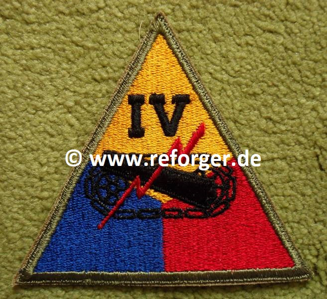 IV (4th) Armored Corps Abzeichen Patch – Reforger Military Online Store