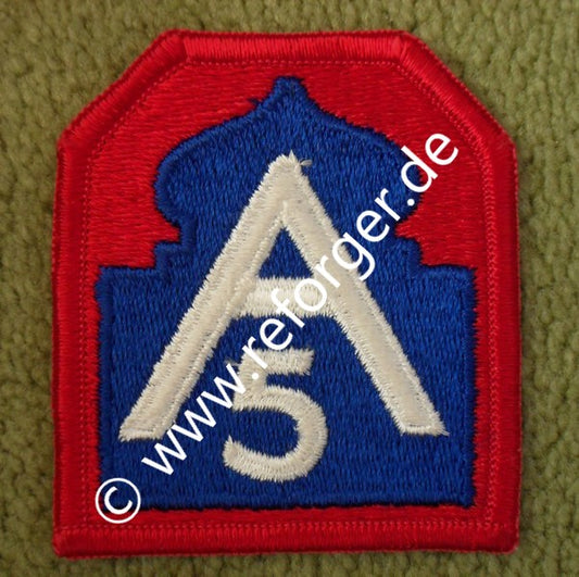 Fifth Army Patch der United States Army North (ARNORTH) im Full-Color-Design, offizielles Militärabzeichen für Sammler und Class A-Uniformen