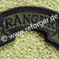 75th Ranger Regiment 3rd Battalion Patch: Bogenförmiger Aufnäher mit schwarzem Schriftzug auf grünem Hintergrund