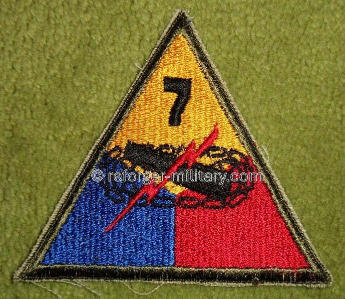 7th Rcdg Patch 7th Armored Division Patch (Lucky Sevens) – Reforger Military Online Store