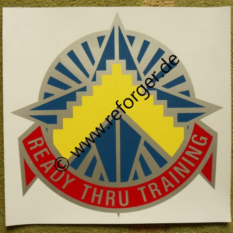 7th ATC Aufkleber mit dem Motto Ready Thru Training