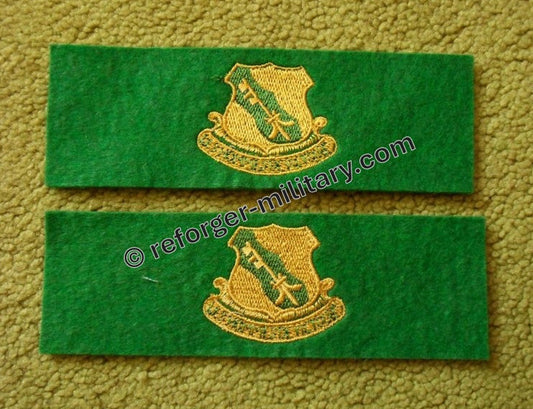 Leadership Tab aus grünem Filz, gesticktes Abzeichen des 7th Tank Battalion.