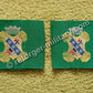8th Infantry Regiment Leadership Tabs, Green Felt, US Army Uniform-Insignien.