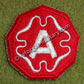Original US Army 9th Army Patch WWII – Authentisches SSI Schulterabzeichen der 9. US-Armee (Zweiter Weltkrieg).