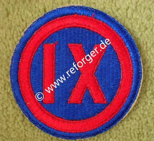 Abzeichen des 9th Corps der US-Armee aus dem Zweiten Weltkrieg