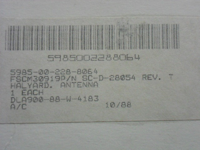 Originalverpackung des US-Militärantennenmast Abspannseil 