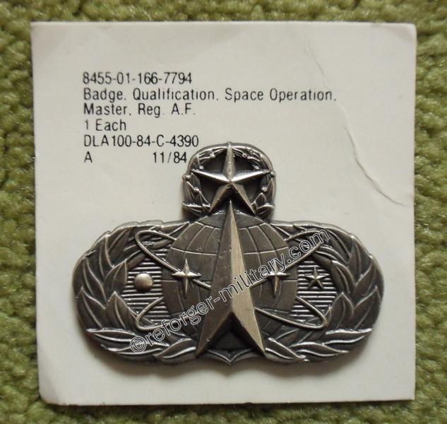 Space and Missile Operations – USAF Qualification Badge Anstecker