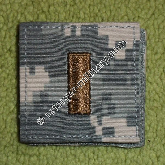 Rangabzeichen 2nd Lieutenant (2LT) für ACU-Uniformen im UCP (Universal Camouflage Pattern) oder AT-Digital mit Velcro 