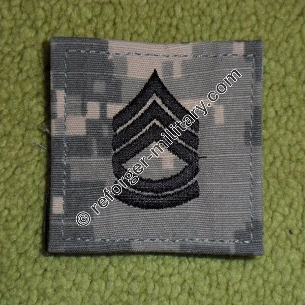 Dienstgradabzeichen Sergeant First Class (SFC) – US Army ACU AT-Digital Tarnmuster